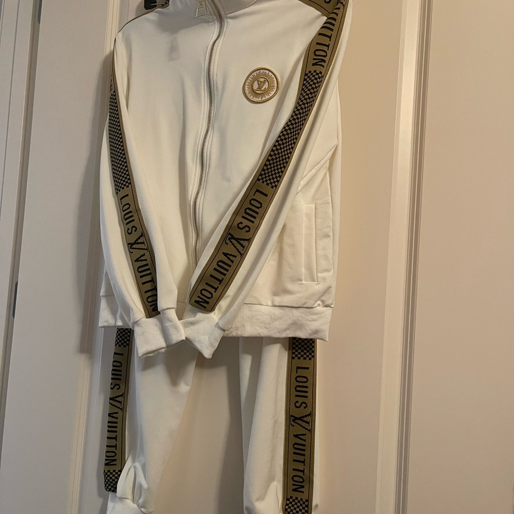 Louis Vuitton Cream and Gold Tracksuit